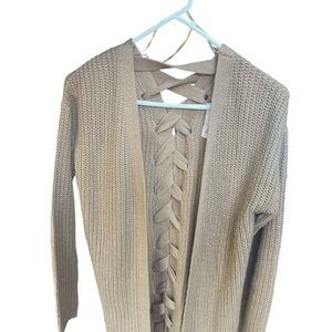 Women’s Harlow and Rose cardigan sweater Size Small Brown